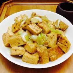 葱爆豆腐